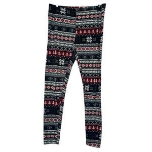 🔸BUNDLE ONLY🔸|EUC| FADED GLORY Holiday Christmas Print Leggings